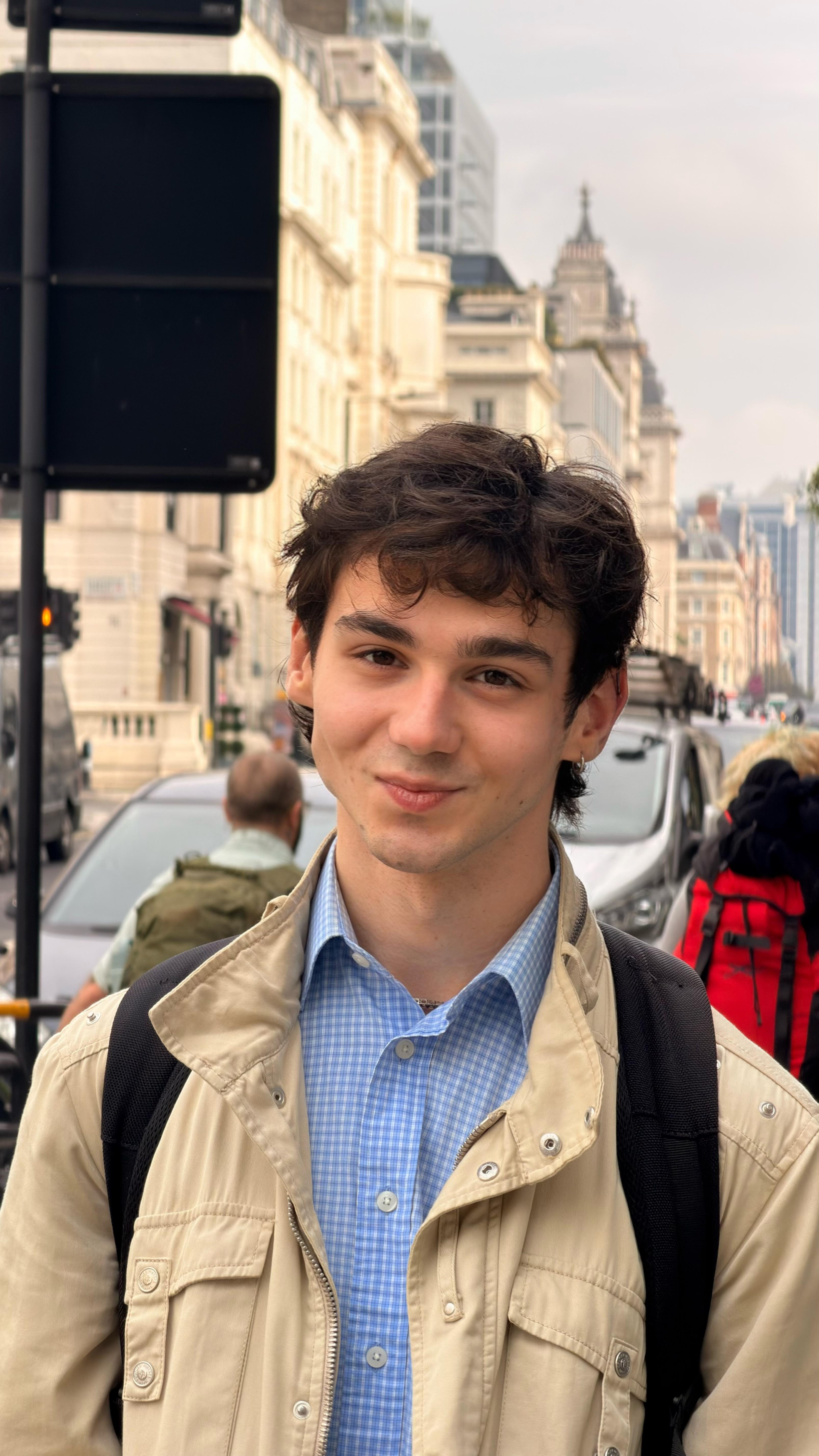 Portrait of Andrii Patrylo in London